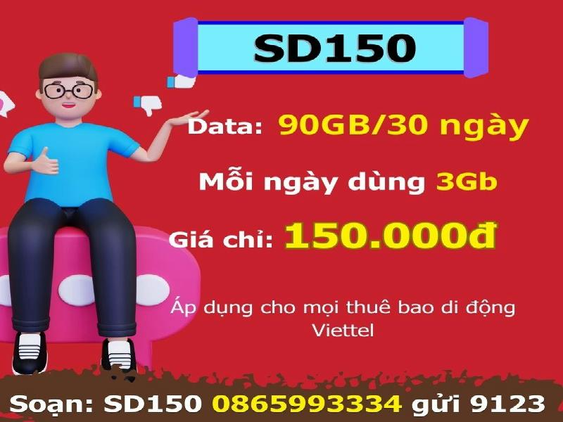 Gói SD150 Viettel - Thả ga trải nghiệm Internet tốc độ cao